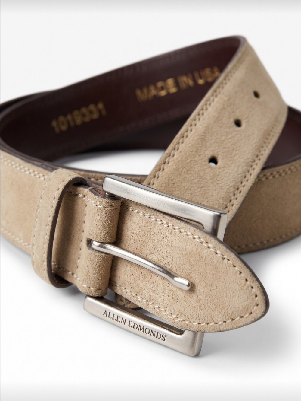 Allen Edmonds Bourbon Street Suede Belt